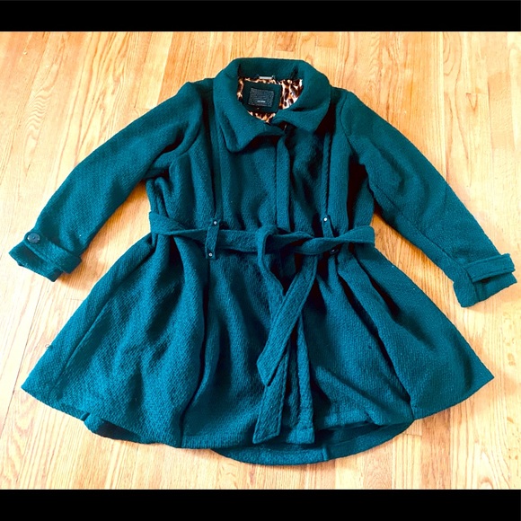 Steve Madden Jackets & Blazers - Steve Madden Green Coat 2X
